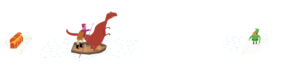 River crossing puzzle illustration