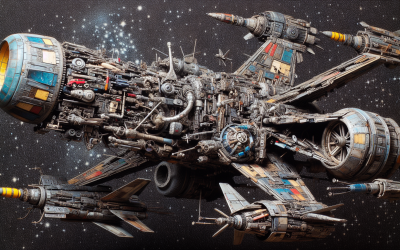 How Star Wars’ “Used Universe” and Kitbashing Spaceships Inspire Creative Coding and Innovation